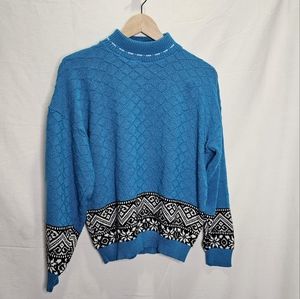 Vintage turquois mock neck sweater
